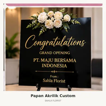 Papan Bunga Akrilik Dukuh Pakis
